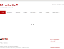 Tablet Screenshot of fc-honhardt.de